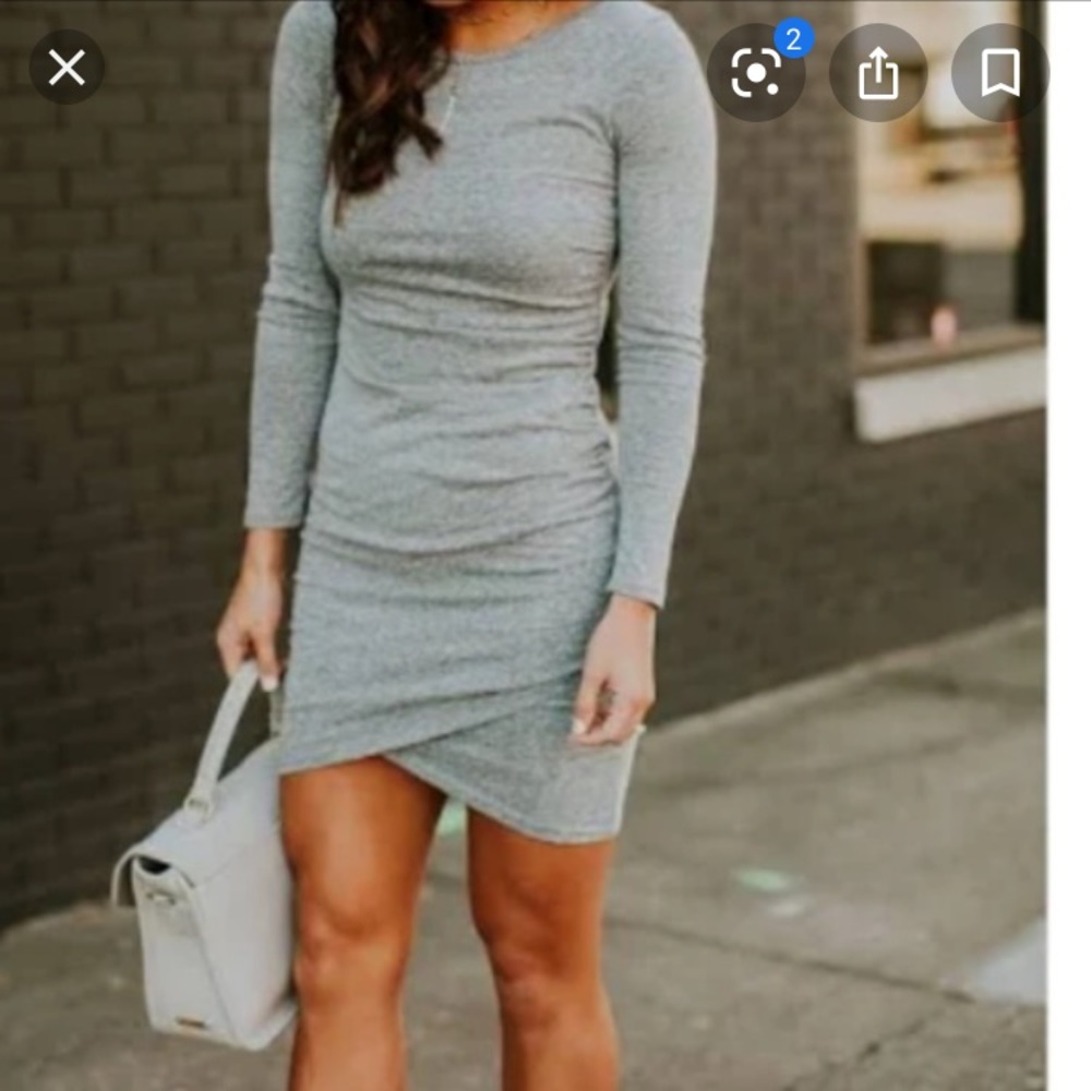NWT Leith ruched bodycon dress